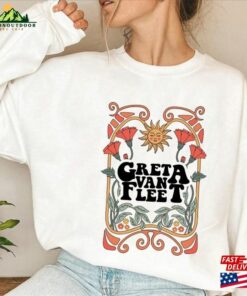 Greta Van Fleet Band Sweatshirt Shirt Vintage Dream In Gold Tour 2023 T-Shirt Unisex