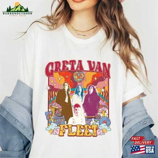 Greta Van Fleet Retro Musical Shirt Boho Vintage Musician Music Concert Unisex T-Shirt