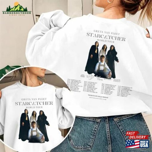 Greta Van Fleet Starcatcher World Tour 2023 T-Shirt Sweatshirt Band Concert Shirt Hoodie