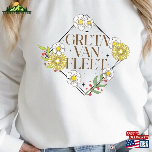 Greta Van Fleet Sweatshirt Rock Band Shirt Boho Musician Unisex Classic