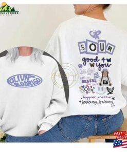 Guts Tour 2Sided Shirt Olivia Rodrigo Merch Album Tracklist Hoodie Unisex T-Shirt