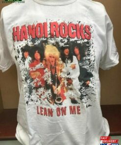 Hanoi Rocks Lean On Me Glam Punk Music T Shirt Hoodie T-Shirt