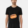Happy Fast Food Lover 3D Hot Dog Premium T-Shirt Unisex