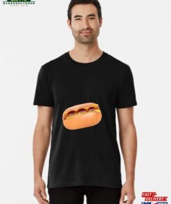 Happy Fast Food Lover 3D Hot Dog Premium T-Shirt Unisex