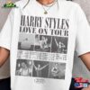 Harrys House Track List Shirt Harry Styles Merch Love On Tour Gift For Women Welcome To 2023 Unisex T-Shirt