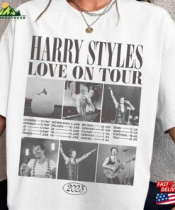 Harrys House Track List Shirt Harry Styles Merch Love On Tour Gift For Women Welcome To 2023 Unisex T-Shirt