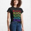 Hawaii Aloha Rainbow Retro Lettering Hawaiian Vacation Classic T-Shirt Unisex