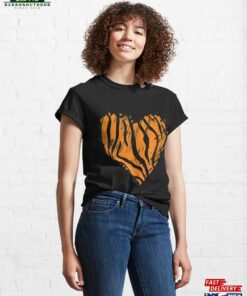 Heart Tiger Print Classic T-Shirt Sweatshirt
