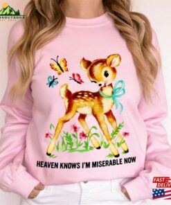 Heaven Knows I’M Miserable Now T-Shirt The Smiths Song Inspired Rock Band Tee Hoodie