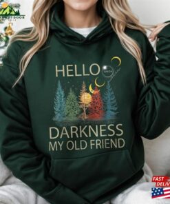 Hello Darkness My Old Friend Sweatshirt April 8Th 2024 Shirt Total Solar Eclipse Tour Unisex T-Shirt