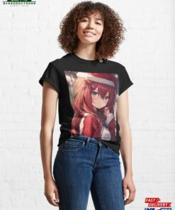 High School Dxd Yuletide Allure Rias Gremory’s Anime Christmas Girl Waifu Classic T-Shirt Unisex
