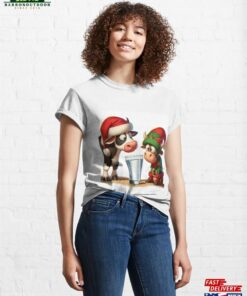 Holiday Moo D Festive Cow Amp Elf Sweatshirt Hoodie