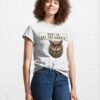 Hoot Iq Off The Charts Funny Owl Sticker Classic T-Shirt Unisex Sweatshirt