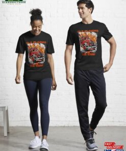 Hotrod Firefighter Active T-Shirt Hoodie