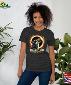 Howling Wolf Moon Shirt Total Solar Eclipse Tee Souvenir Unisex Classic