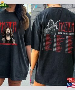 Hozier 2023 Tour Merch Vintage Lyrics Art Album Graphic Design Unreal Unearth T-Shirt Sweatshirt