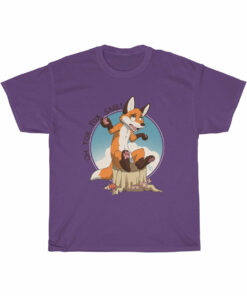 Oh For Fox Sake Brown Text – T-Shirt