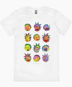Rick and Morty Many Faces T-Shirt