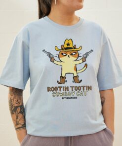 Rootin Tootin Cowboy Cat T-Shirt