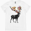 Spring Itself Deer Floral T-Shirt