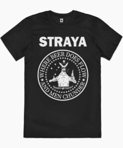 Straya – Where Beer Does Flow & Men Chunder T-Shirt