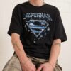 Superman Man Of Steel Chrome Logo T-Shirt