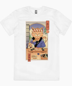 Sushi Cat in Edo T-Shirt