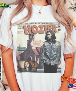 Hozier Comic Shirt 90S Vintage Merch Book Art Take Me To Church Album World Tour Ticket 2023 Graphic Tee Gift For Fan V3 Hoodie Sweatshirt