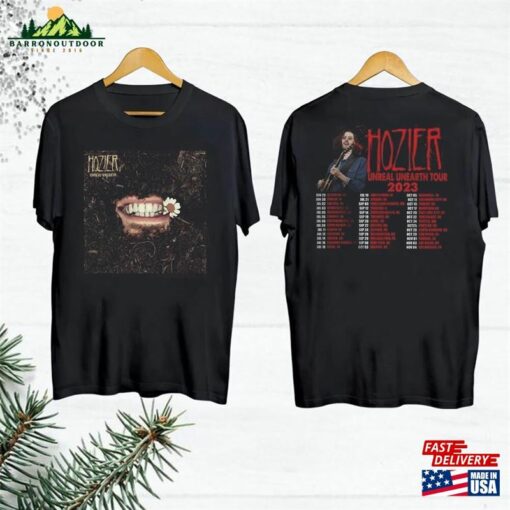 Hozier Fan Gift Shirt Unreal Unearth World Tour 2023 Graphic T-Shirt Unisex