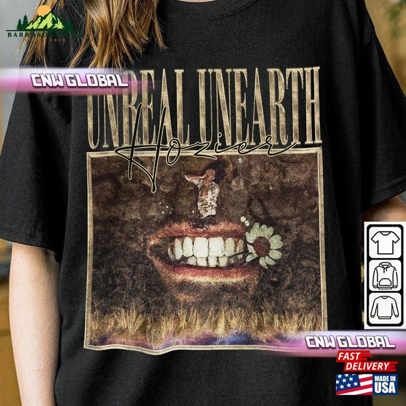 Hozier Music Shirt Bootleg Unreal Unearth Tour 2023 Concert Vintage 90S Y2k Sweatshirt T-Shirt Hozier Music Shirt Bootleg Unreal Unearth Tour 2023 Concert Vintage 90S Y2k Sweatshirt T-Shirt