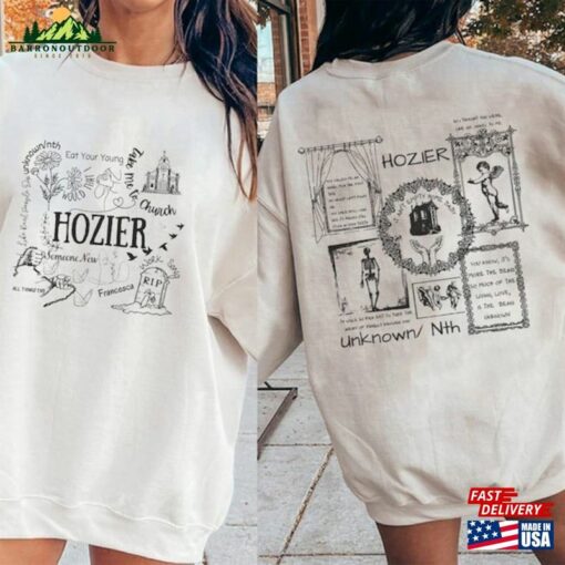 Hozier Unreal Unearth List 2023 Shirt Music Sweatshirt No Grave Can Hold My Body Down Unisex Hoodie