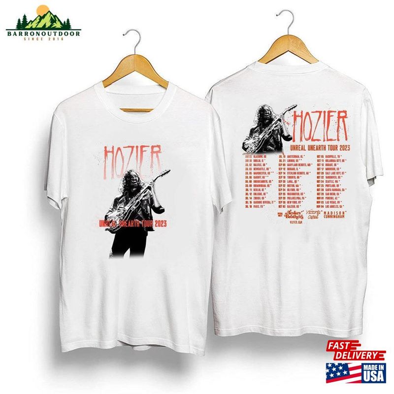 Hozier Unreal Unearth Tour 2023 Shirt Fan Concert Unisex Hoodie Hozier Unreal Unearth Tour 2023 Shirt Fan Concert Unisex Hoodie