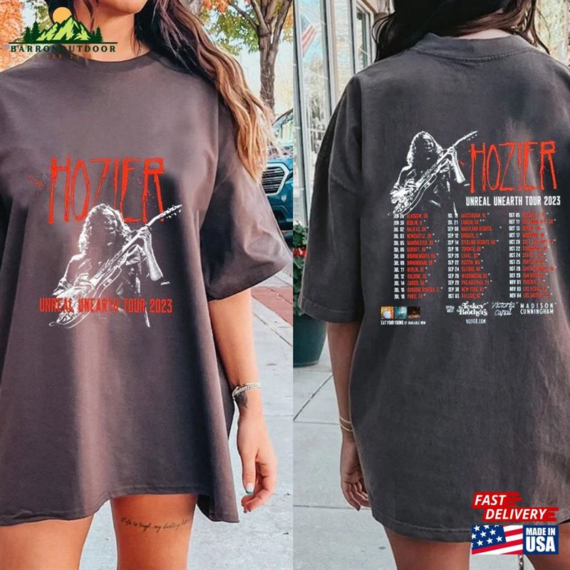 Hozier Unreal Unearth Tour 2023 T-Shirt Merch Concert Unisex Hozier Unreal Unearth Tour 2023 T-Shirt Merch Concert Unisex