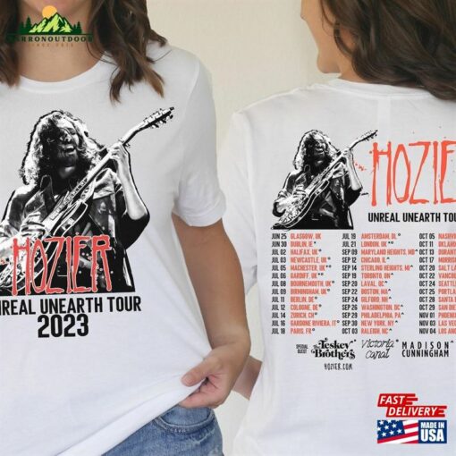 Hozier Unreal Unearth Tour Shirt Dinner And Diatribes No Grave Can Hold My Body Down Tee Unisex Classic