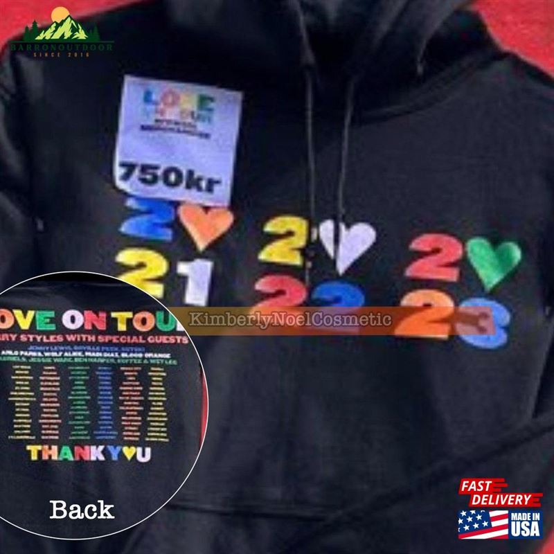 Hs Love On Tour 2023 Merch Hoodie Harry Uk Classic Hs Love On Tour 2023 Merch Hoodie Harry Uk Classic