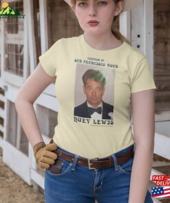 Huey Lewis Legend Of San Francisco Rock Tee Shirt Summer Love Hippie Tye Dye Woodstock Altamont Haight Ashbury Weird Silly Gift For Dad Unisex Classic