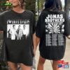 I Heart Hot Dads T-Shirt Jonas Brothers Double Sided Five Albums One Night Tour Shirt Classic Unisex