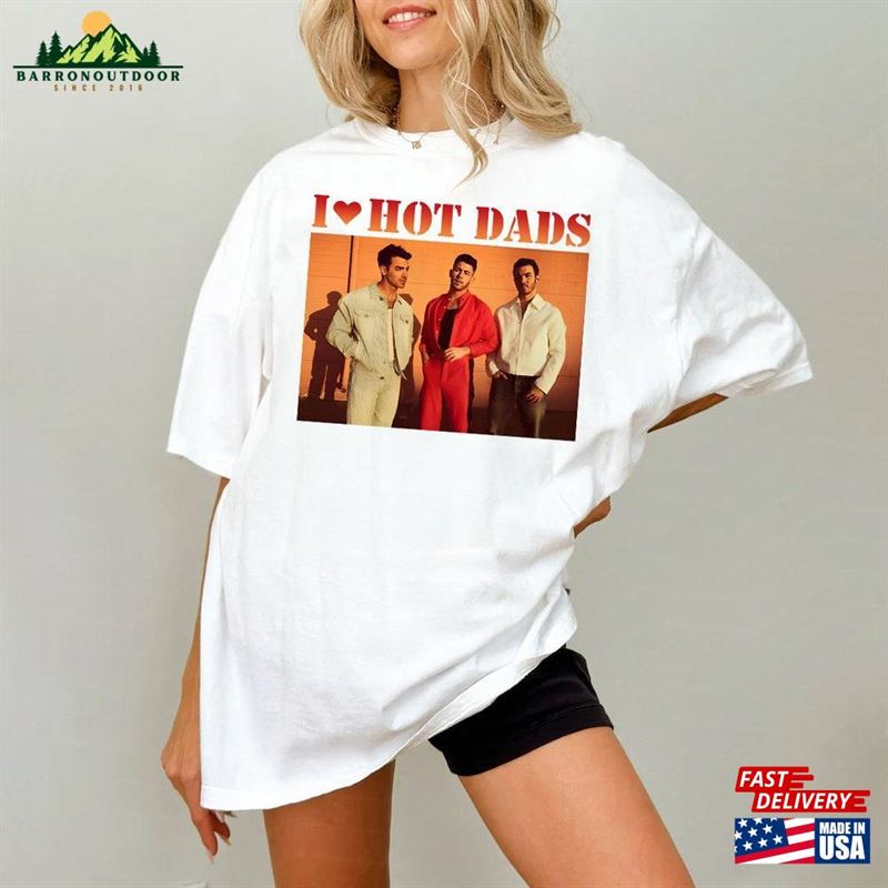 I Love Hot Dads Jonas Brothers Shirt Five Albums One Night Tour Classic Unisex I Love Hot Dads Jonas Brothers Shirt Five Albums One Night Tour Classic Unisex