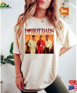 I Love Hotdad Shirt Jonas Brothers Vintage T-Shirt Five Albums One Night Tour Classic Hoodie