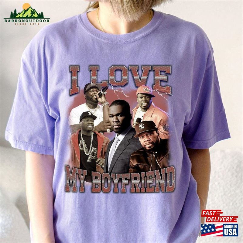 I Love My Boyfriend Shirt 50Cent Fan Hip Hop Tee Classic Sweatshirt I Love My Boyfriend Shirt 50Cent Fan Hip Hop Tee Classic Sweatshirt