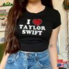 I Love Taylor Rhinestone Glitter Baby Tee Crop Top Y2k Inspired Concert Hoodie Classic