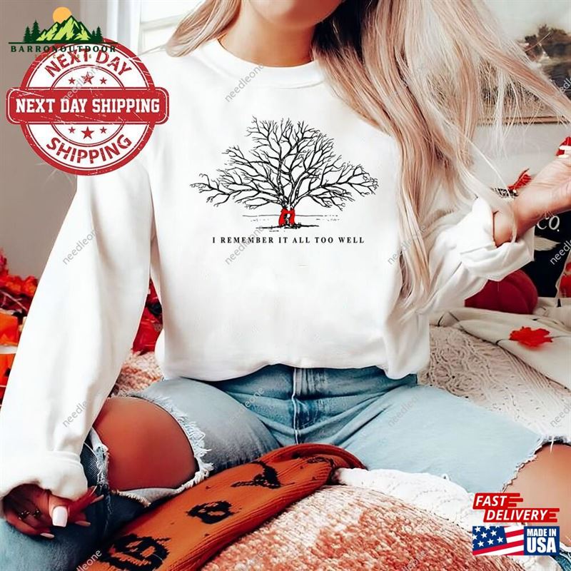 I Remember It All Too Well Sweatshirt Lyric Hoodie Tree With Red Scarf Classic I Remember It All Too Well Sweatshirt Lyric Hoodie Tree With Red Scarf Classic