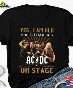 I Saw Ac Dc On Stage Vintage T-Shirt Rock Band Hoodie
