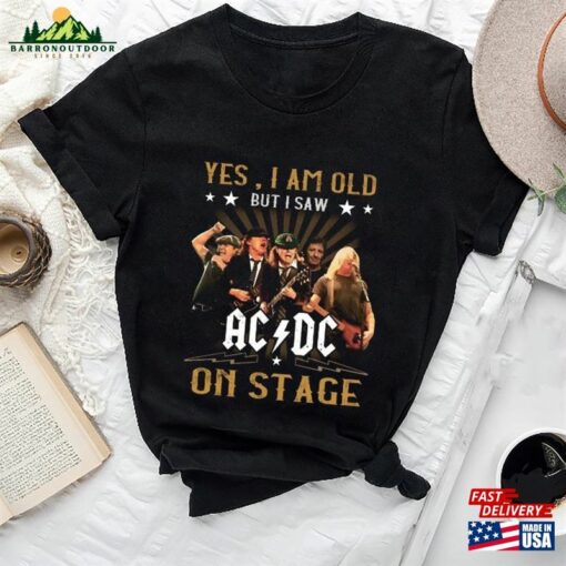 I Saw Acdc On Stage Shirt Pwr Up World Tour 2024 Ac Unisex Hoodie