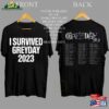 I Survived Greyday 2023 Merch Suicideboys Tour Shirt Suicideboy Grey Day Sweatshirt Unisex Hoodie