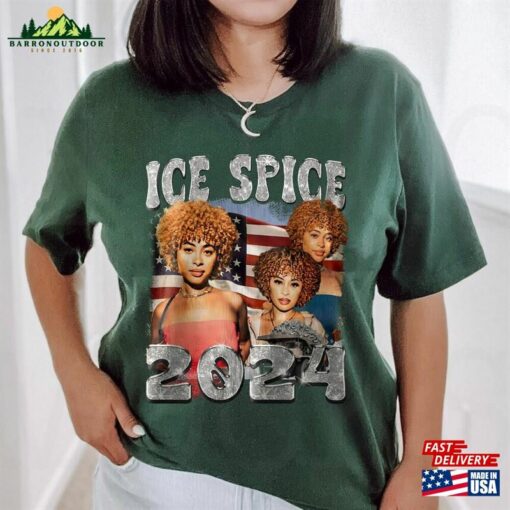 Ice Spice 2024 Shirt Design Retro 90S Vintage Bootleg Tee Rapper T-Shirt Hoodie
