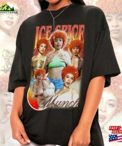 Ice Spice Music Shirt Y2k 90S Merch Vintage Album Munch Feelin U 2023 American Rapper Graphic Tee Sweatshirt Hoodie T-Shirt