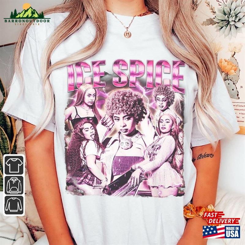 Ice Spice Rap Shirt The Scarlet Tour 2023 Vintage 90S Y2k Style Unisex T-Shirt Ice Spice Rap Shirt The Scarlet Tour 2023 Vintage 90S Y2k Style Unisex T-Shirt