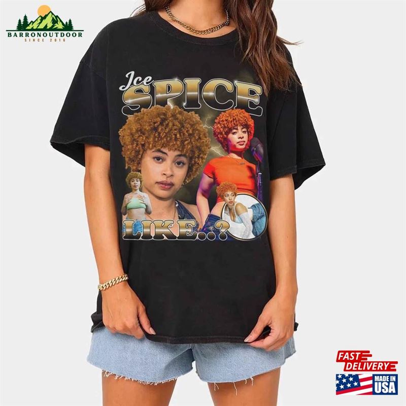 Ice Spice Shirt Vintage Rapper 90S Hip T-Shirt Unisex Ice Spice Shirt Vintage Rapper 90S Hip T-Shirt Unisex