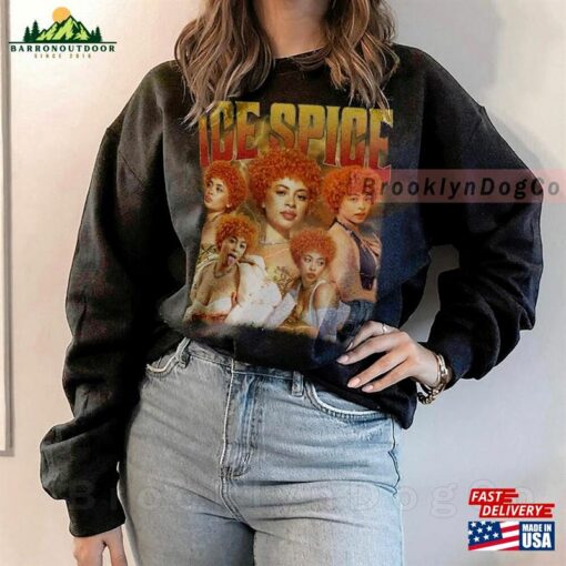 Ice Spice Vintage Shirt Homage T-Shirt Naija Gaston Fan Tees Sweatshirt